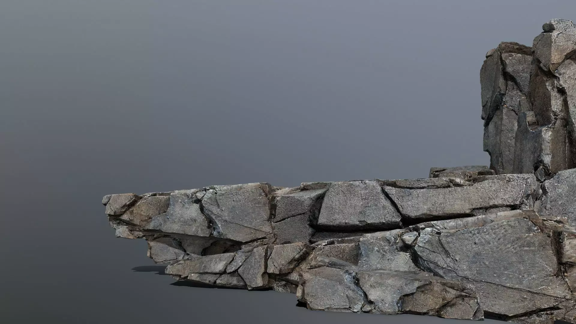 Cliff Rock 3 Low-poly 3D model