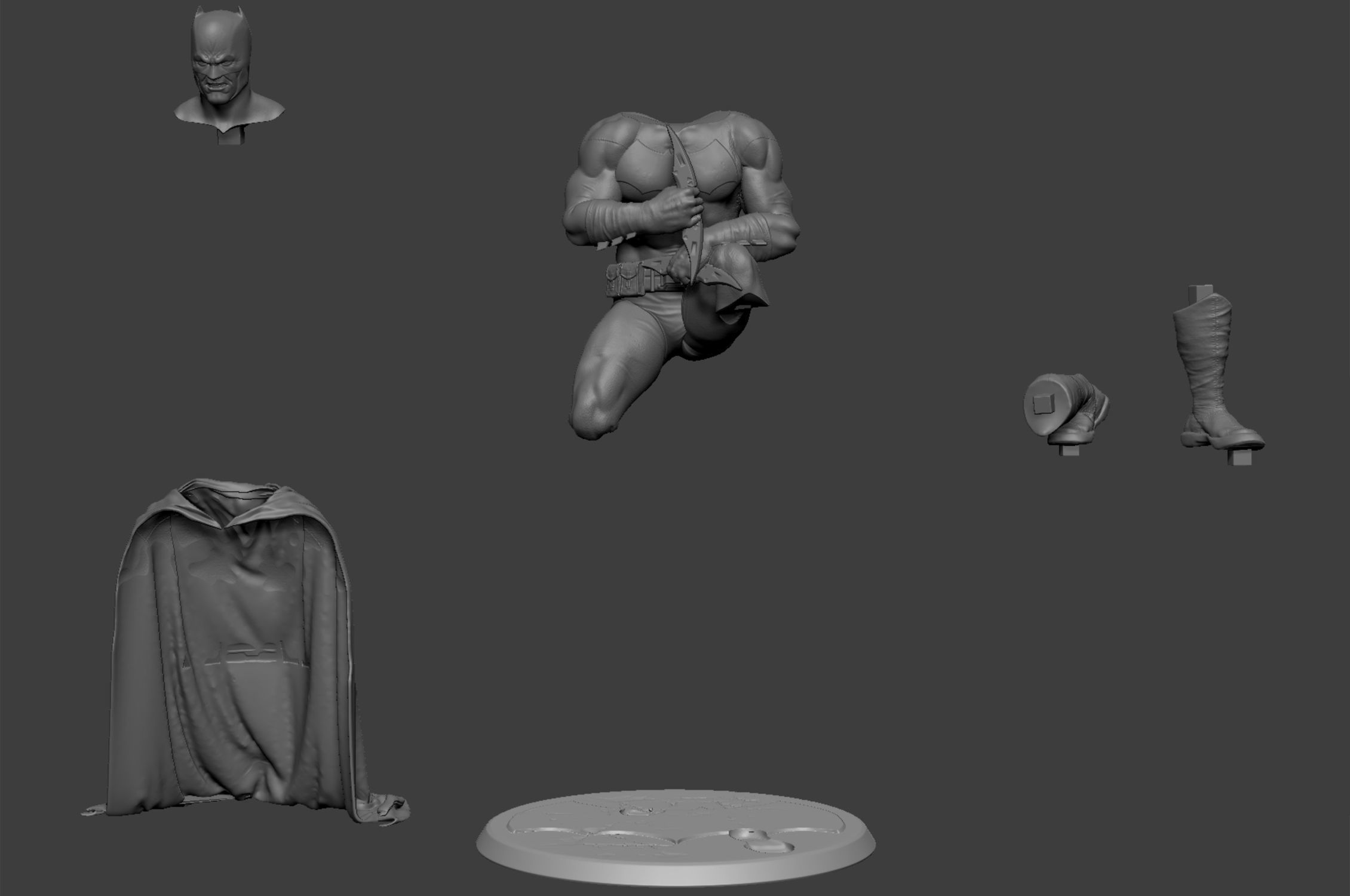 Batman print - Ready to 3d Print - Full Recording included 3D print model_5