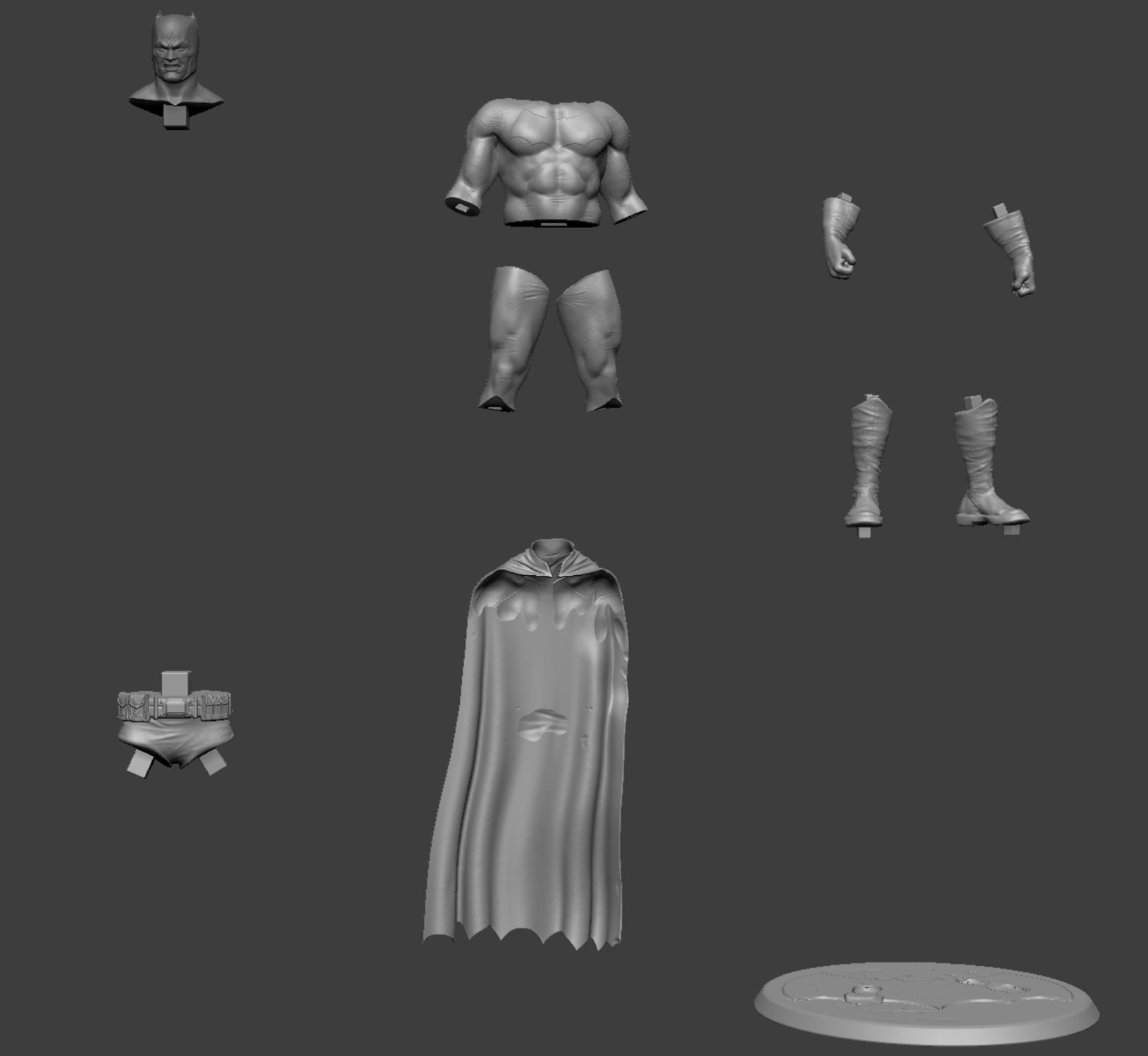 Batman print - Ready to 3d Print - Full Recording included 3D print model_6
