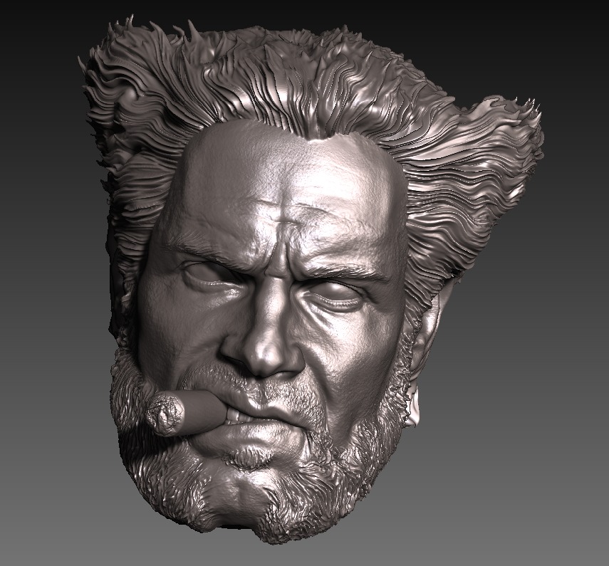 HENRY CAVILL- WOLVERINE VARIANT with cigar 3D print model_3