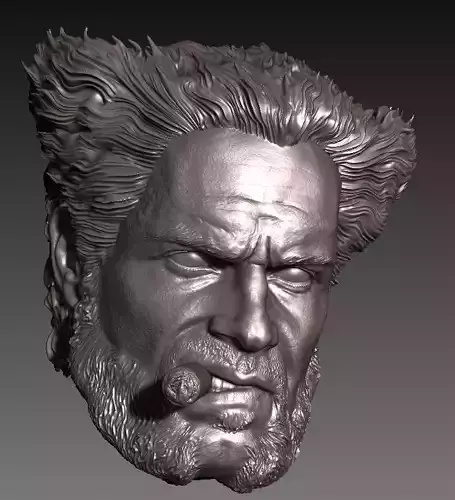 HENRY CAVILL- WOLVERINE VARIANT with cigar 3D print model