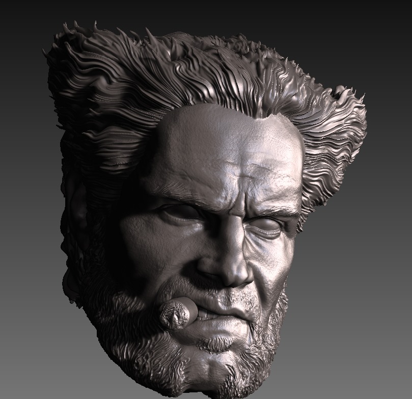HENRY CAVILL- WOLVERINE VARIANT with cigar 3D print model_2