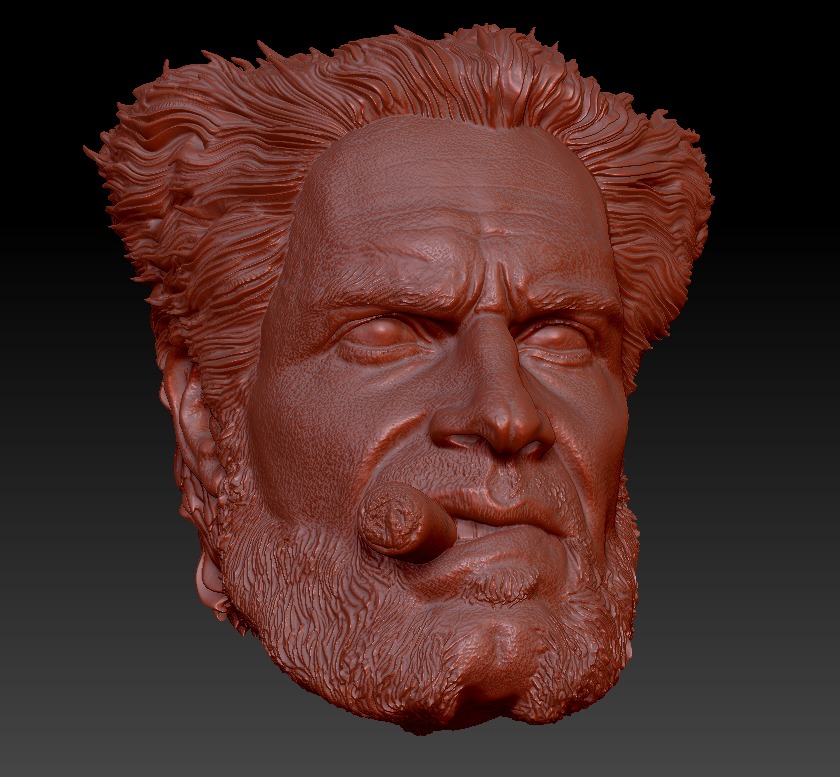 HENRY CAVILL- WOLVERINE VARIANT with cigar 3D print model_4
