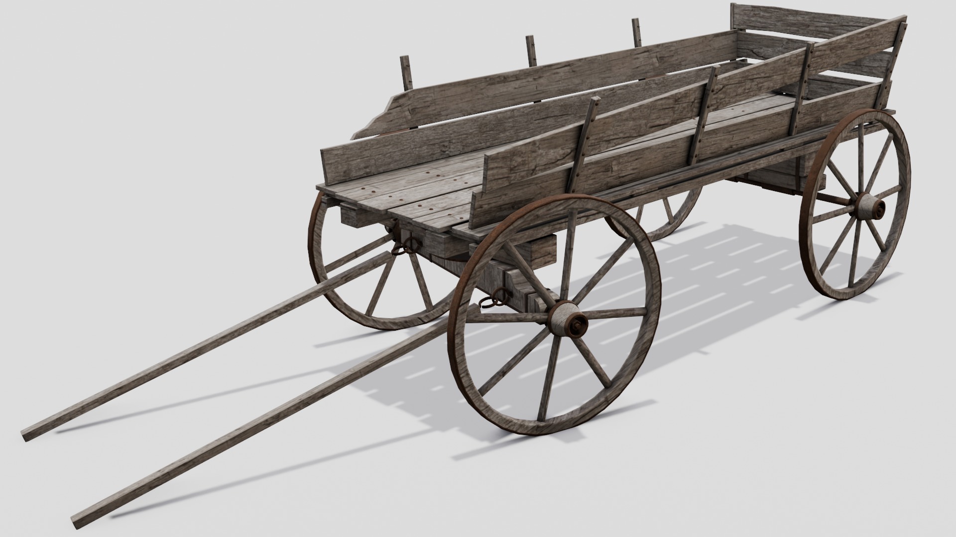 Cart 3D  Model Low-poly 3D model_14