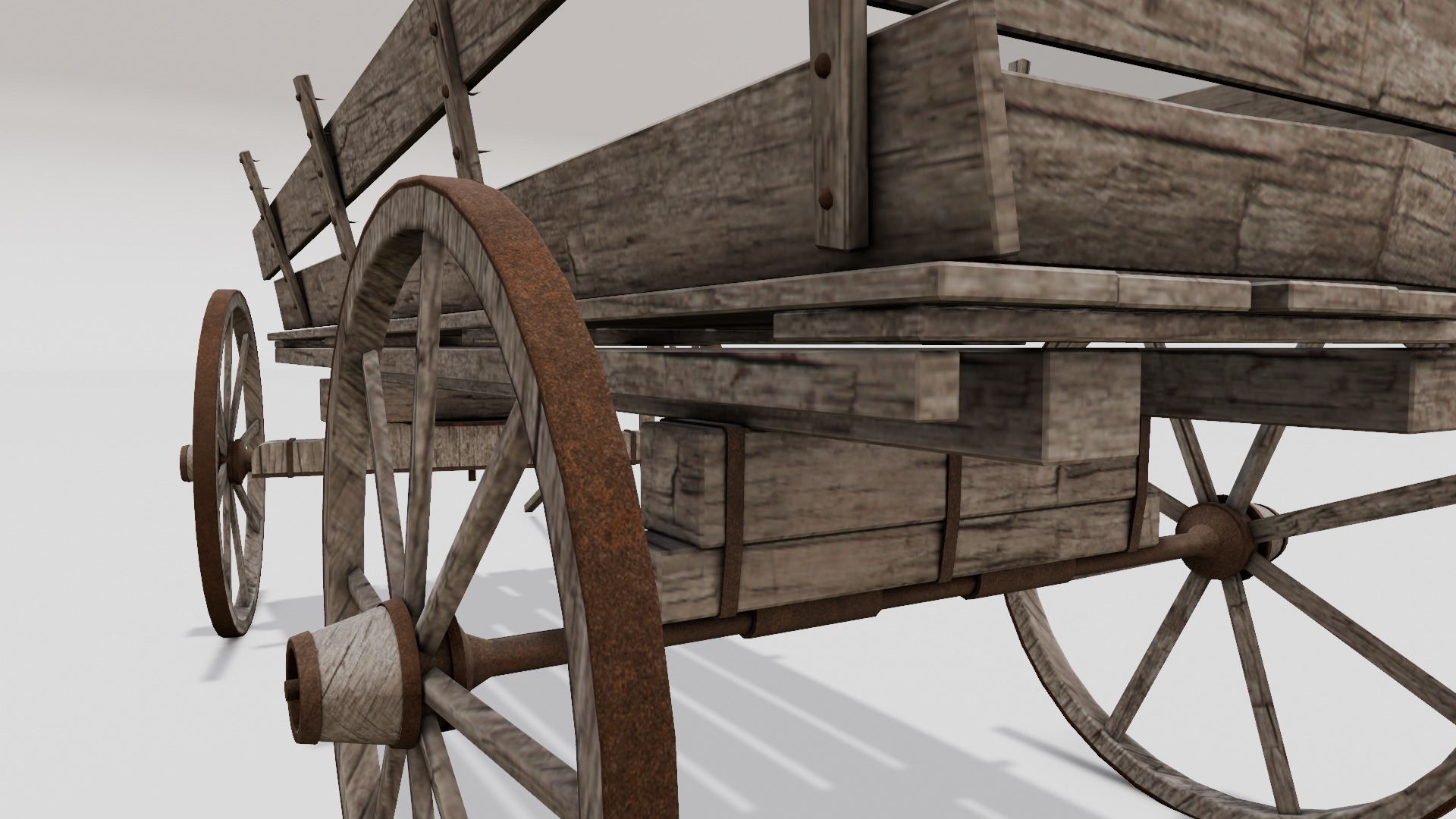 Cart 3D  Model Low-poly 3D model_1