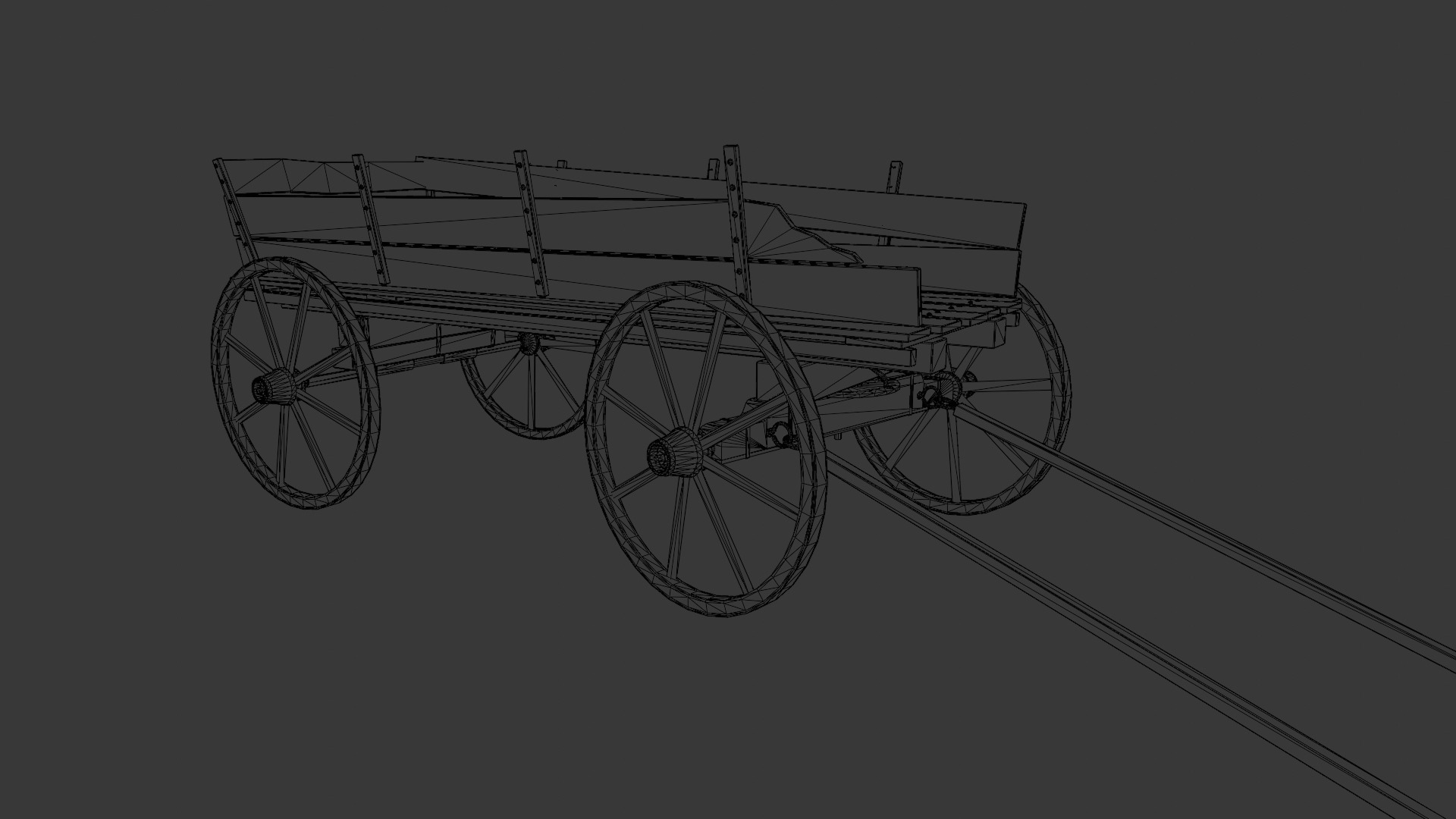 Cart 3D  Model Low-poly 3D model_10