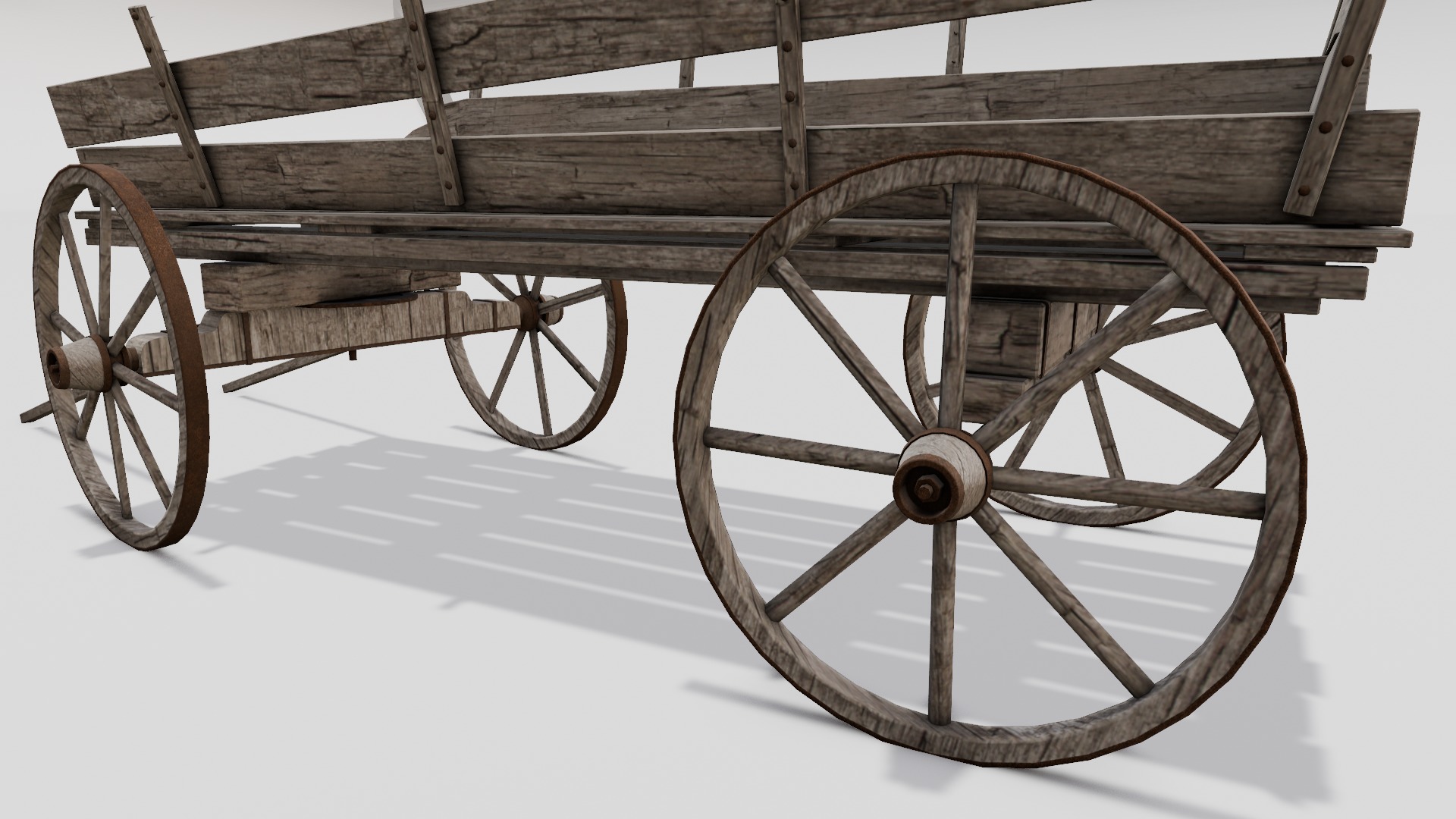 Cart 3D  Model Low-poly 3D model_13