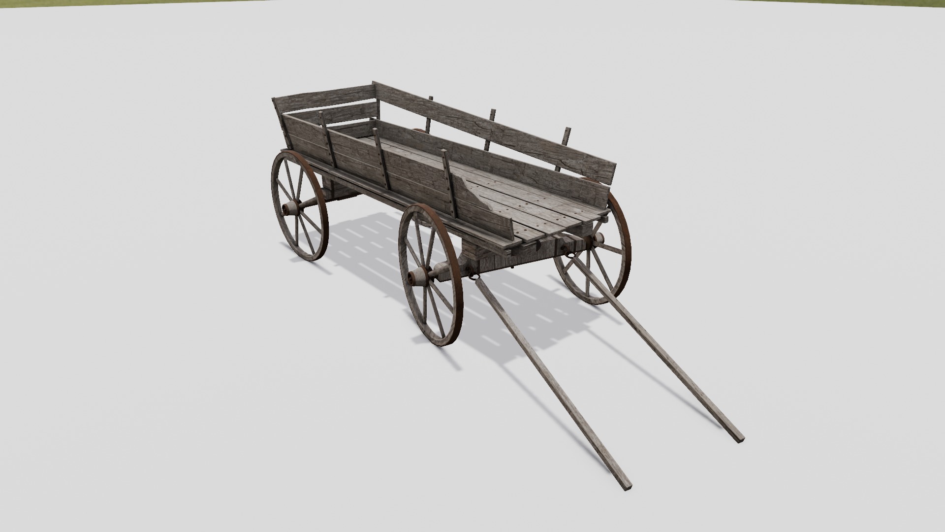 Cart 3D  Model Low-poly 3D model_5