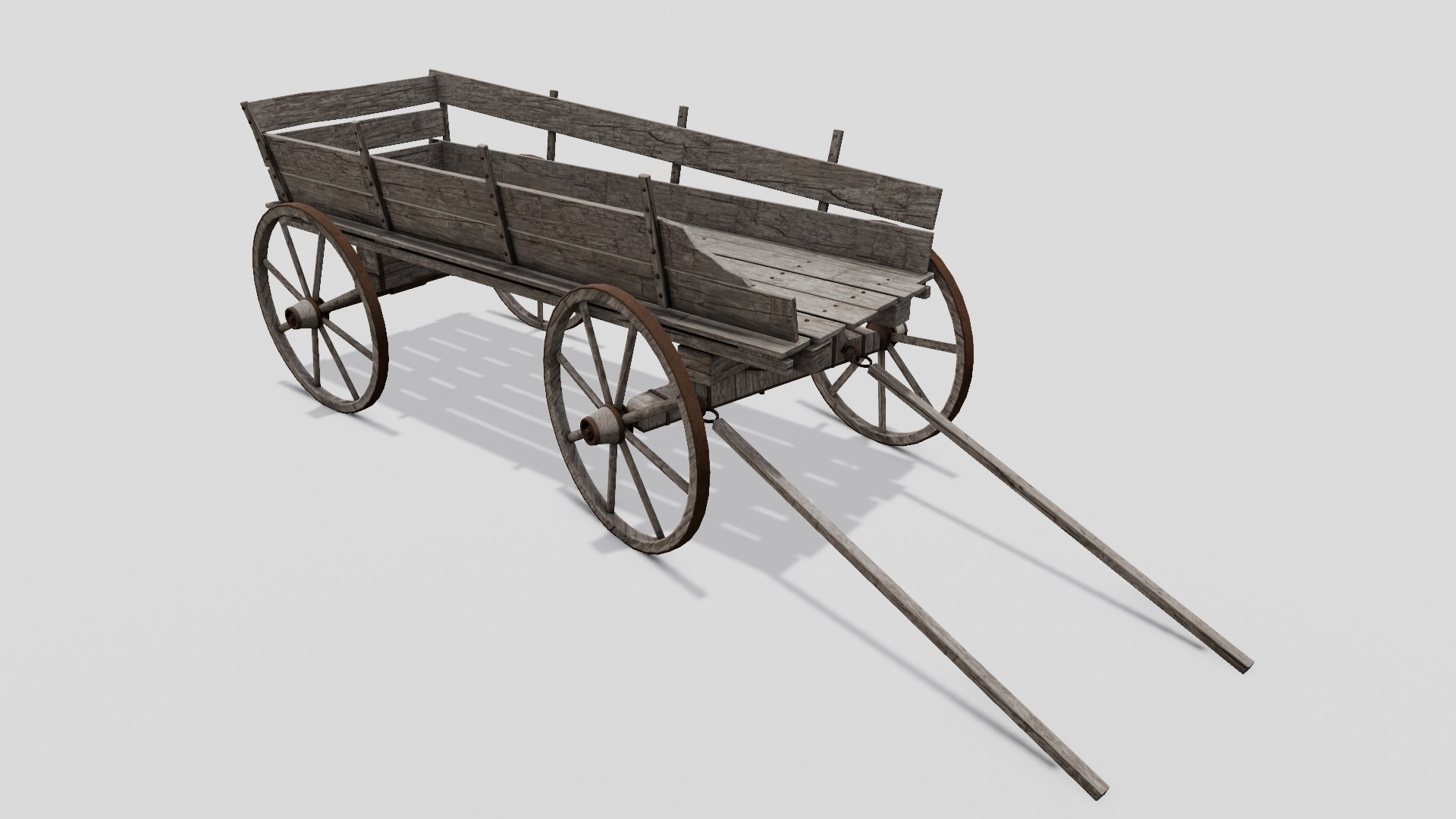 Cart 3D  Model Low-poly 3D model_12