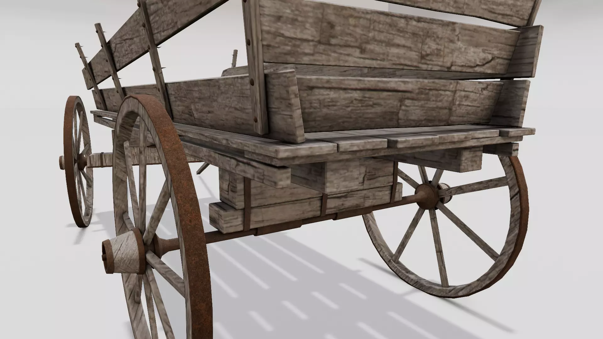 Cart 3D  Model Low-poly 3D model_0