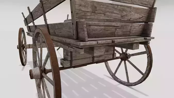 Cart 3D  Model Low-poly 3D model