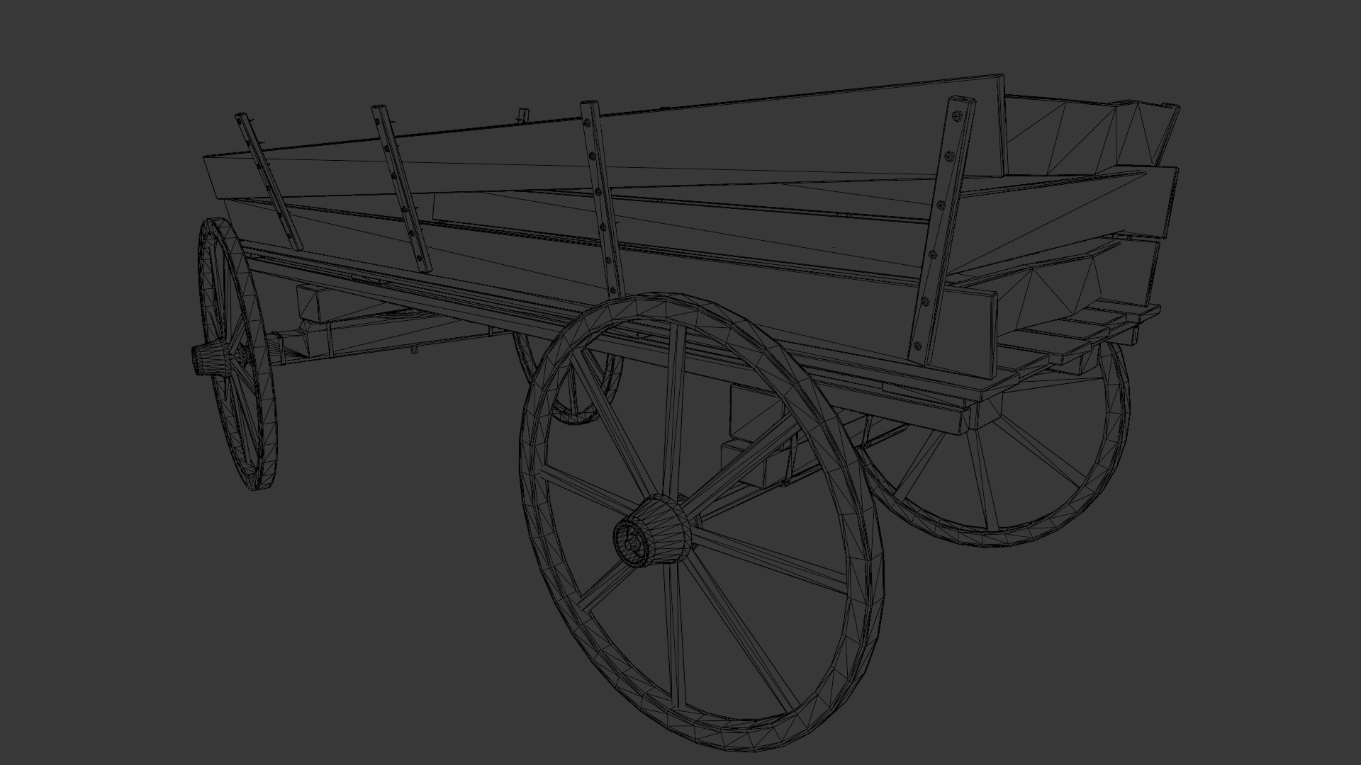 Cart 3D  Model Low-poly 3D model_8