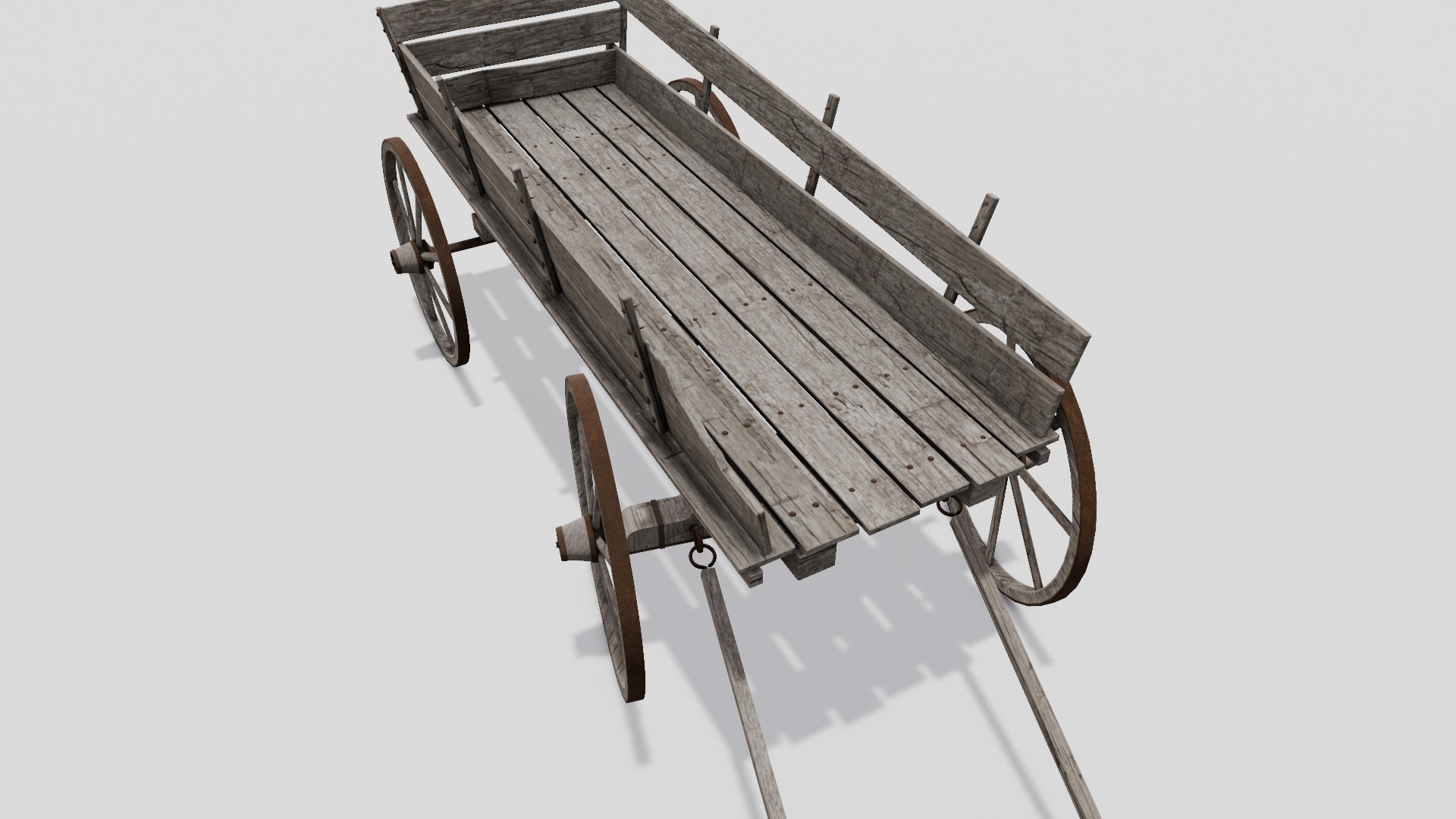 Cart 3D  Model Low-poly 3D model_16