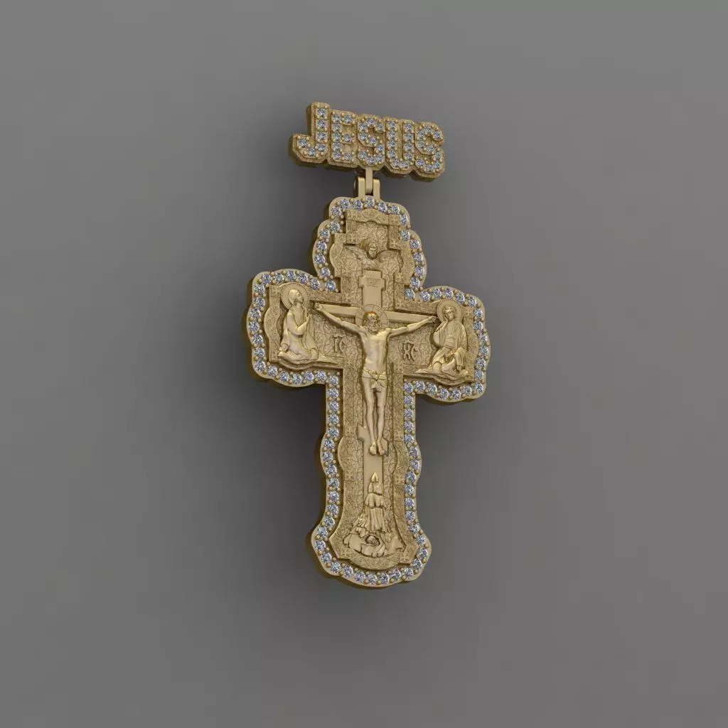 Jesus Cross jesus chirst 3D print model 3D print model_0