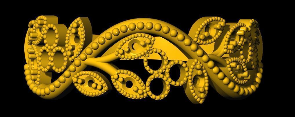 Antique Ring 3dm file 3D print model_3