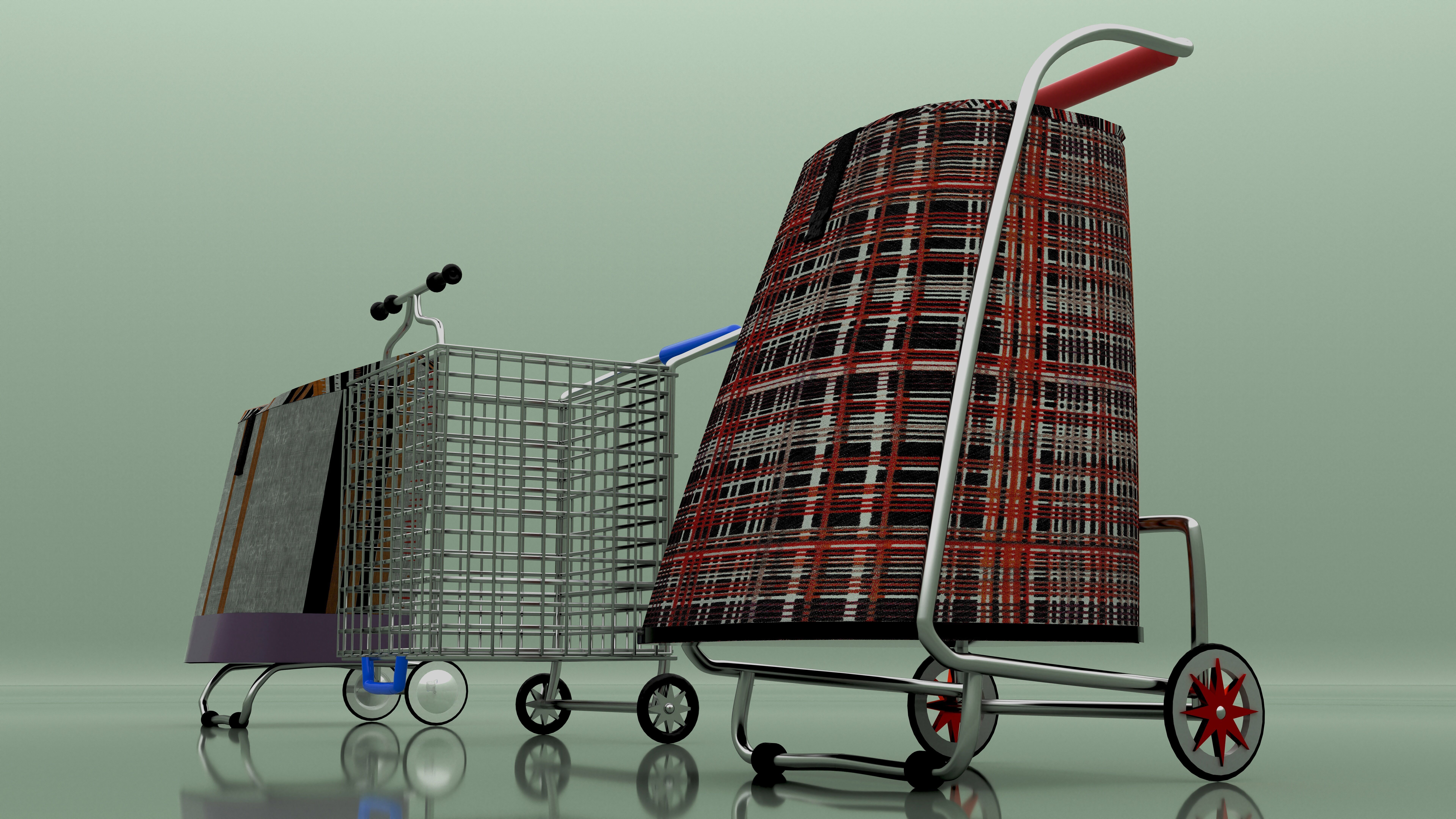Shoping Carts  3D model_9