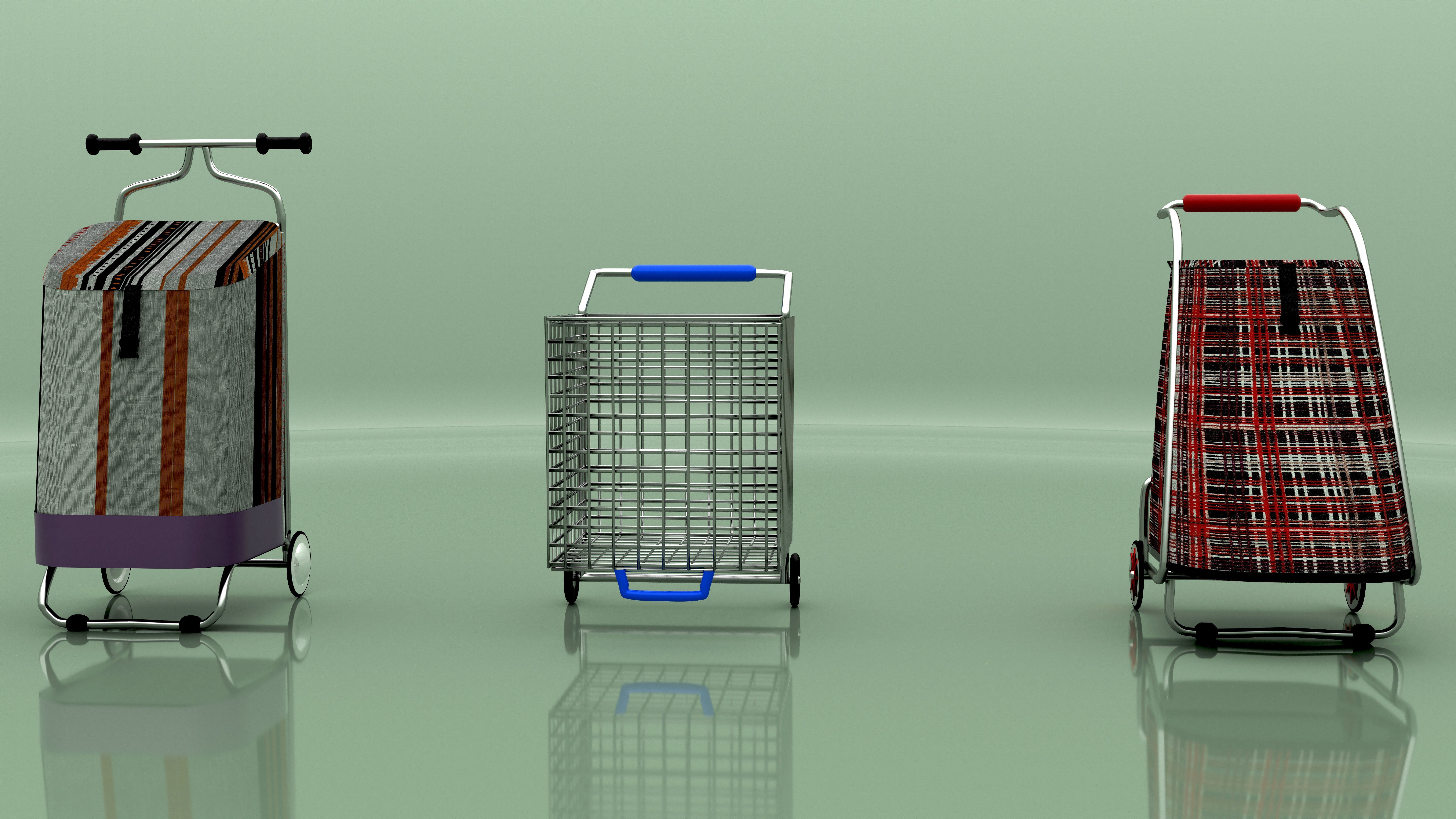 Shoping Carts  3D model_3