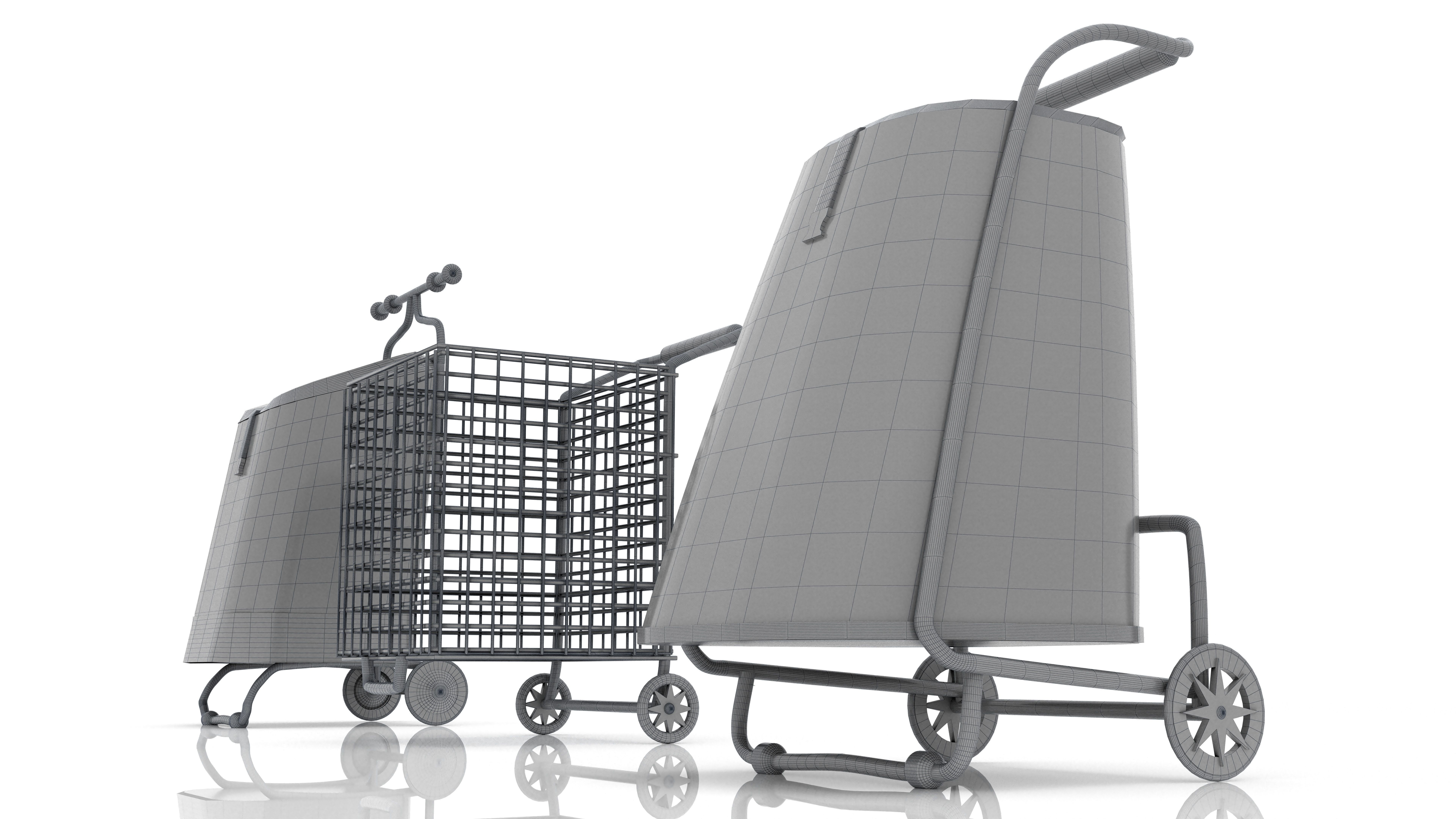 Shoping Carts  3D model_12