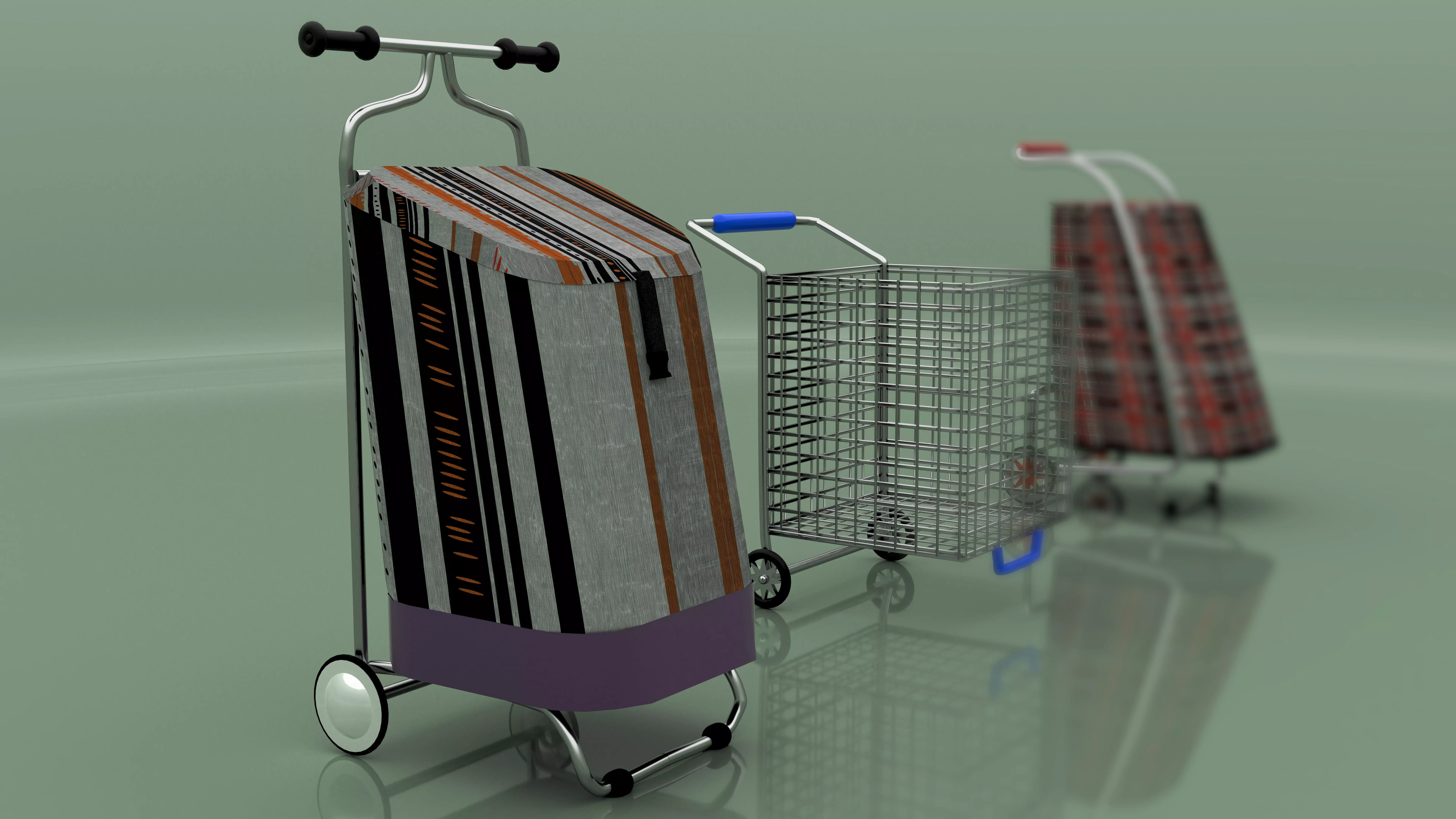 Shoping Carts  3D model_0