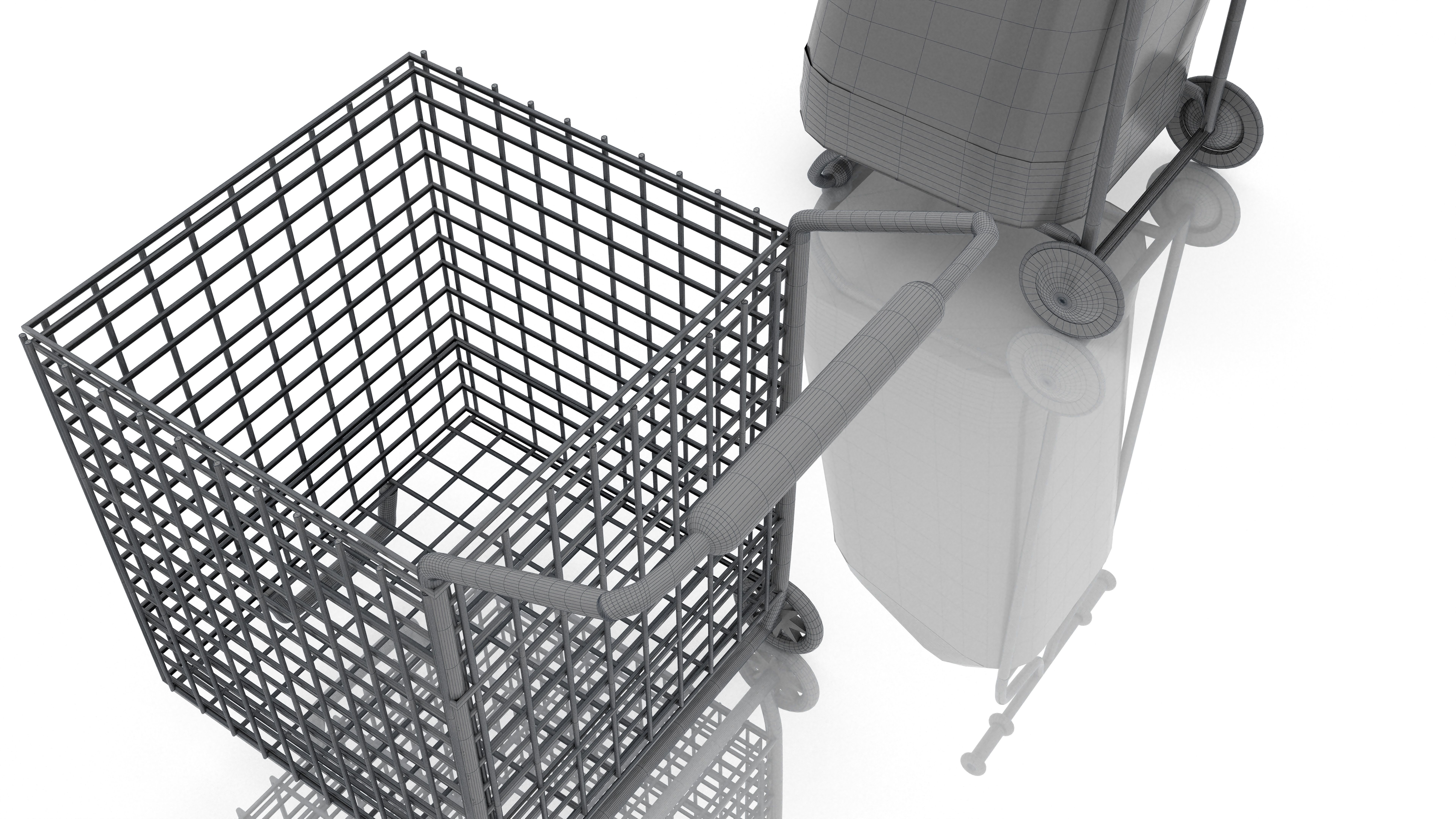 Shoping Carts  3D model_14