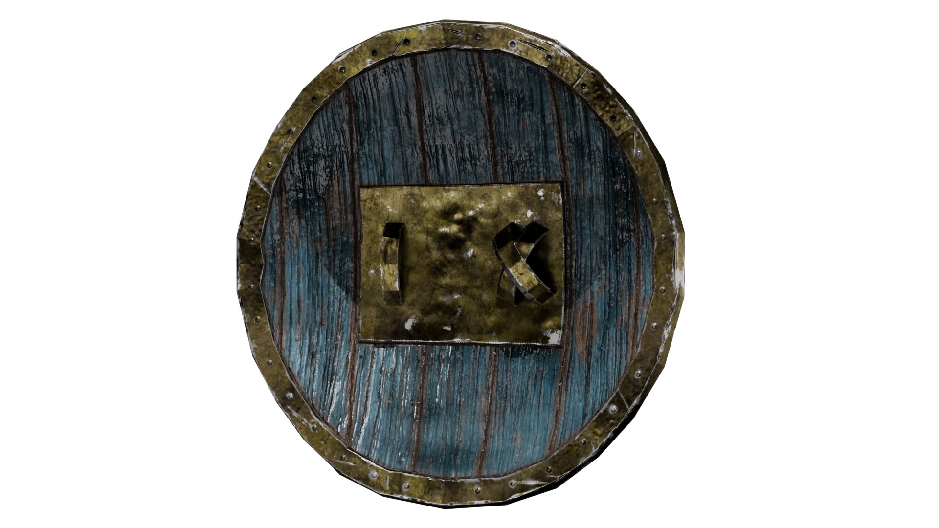 Medivial Shield Low-poly 3D model_3