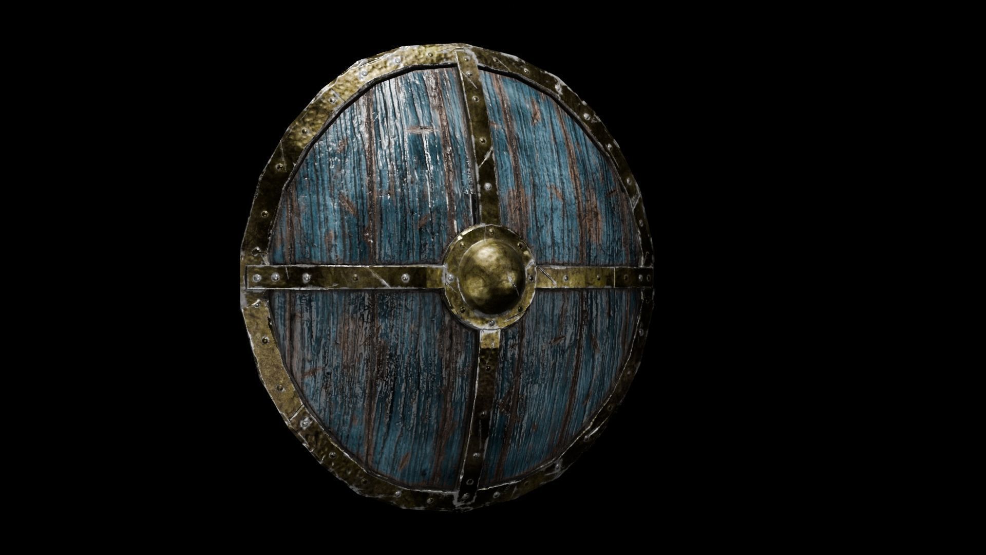 Medivial Shield Low-poly 3D model_2