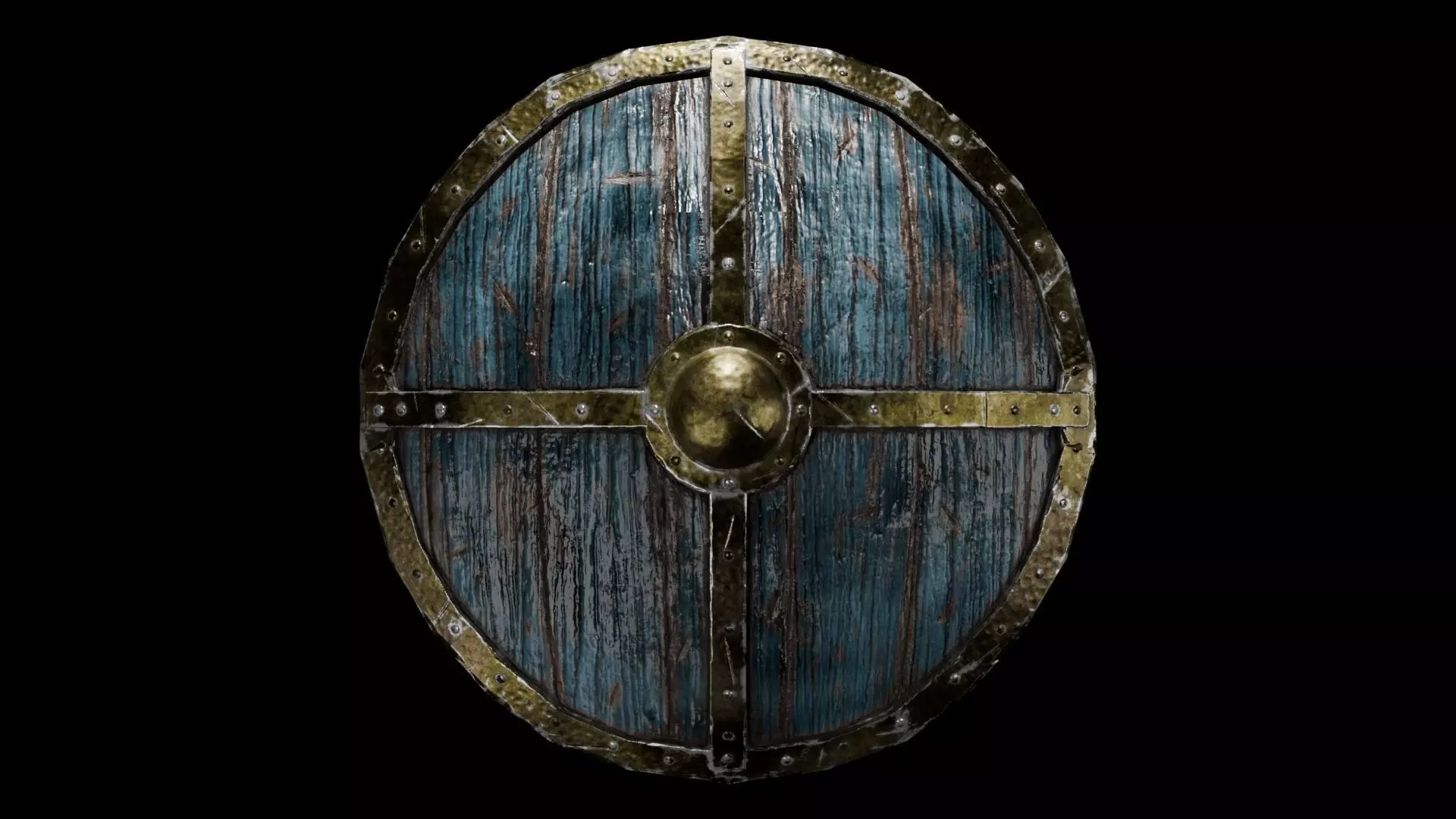 Medivial Shield Low-poly 3D model_0