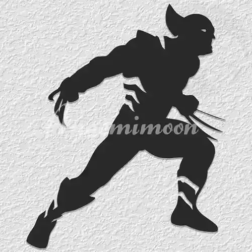 Wolverine  silhouette wall art