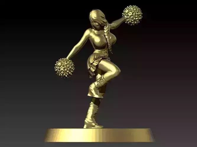 Cheerleader 3D print model