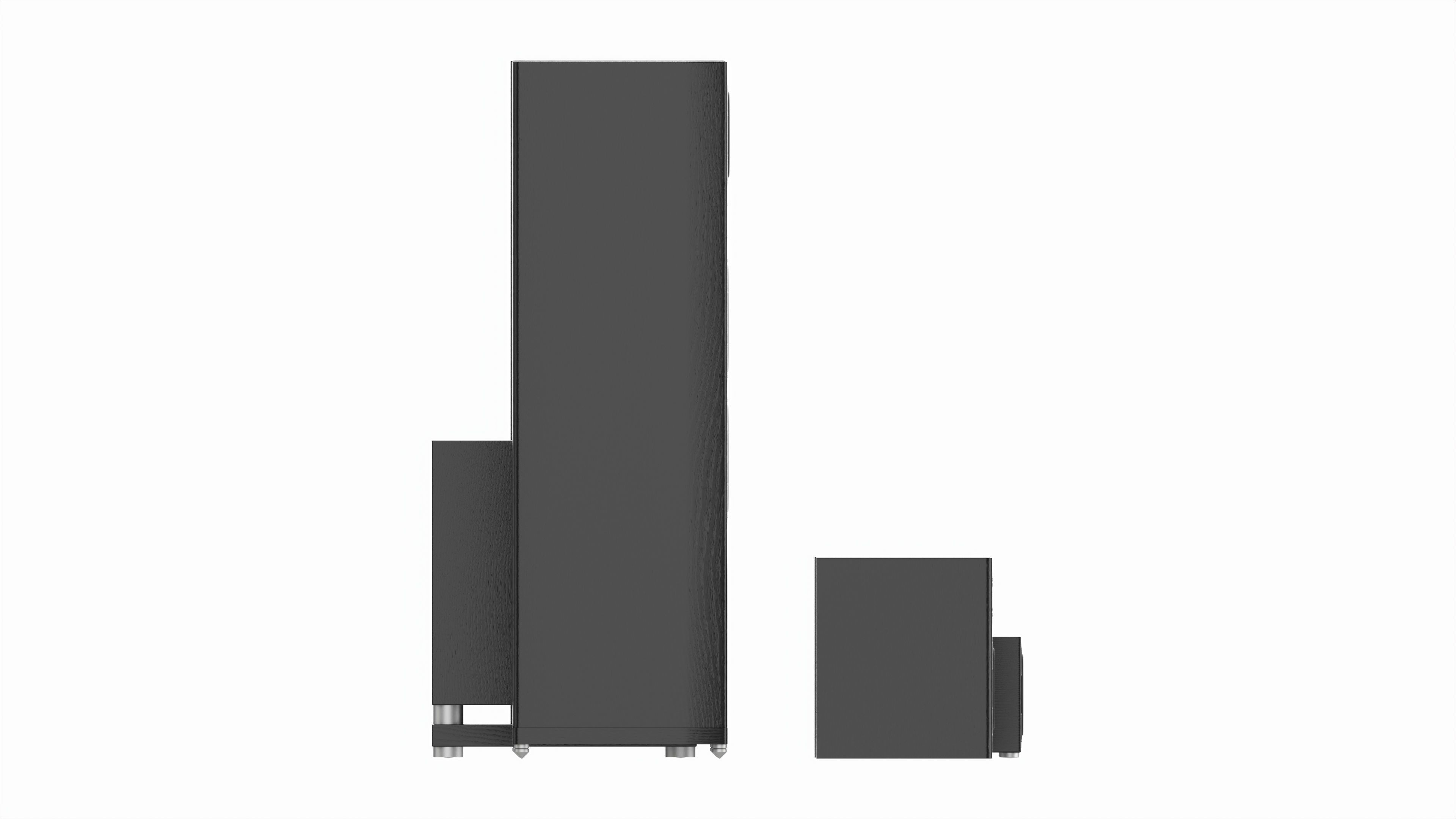 Full range floor standing 6 1 speaker system 3D model_7