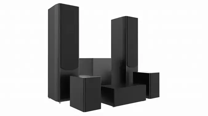 Full range floor standing 6 1 speaker system