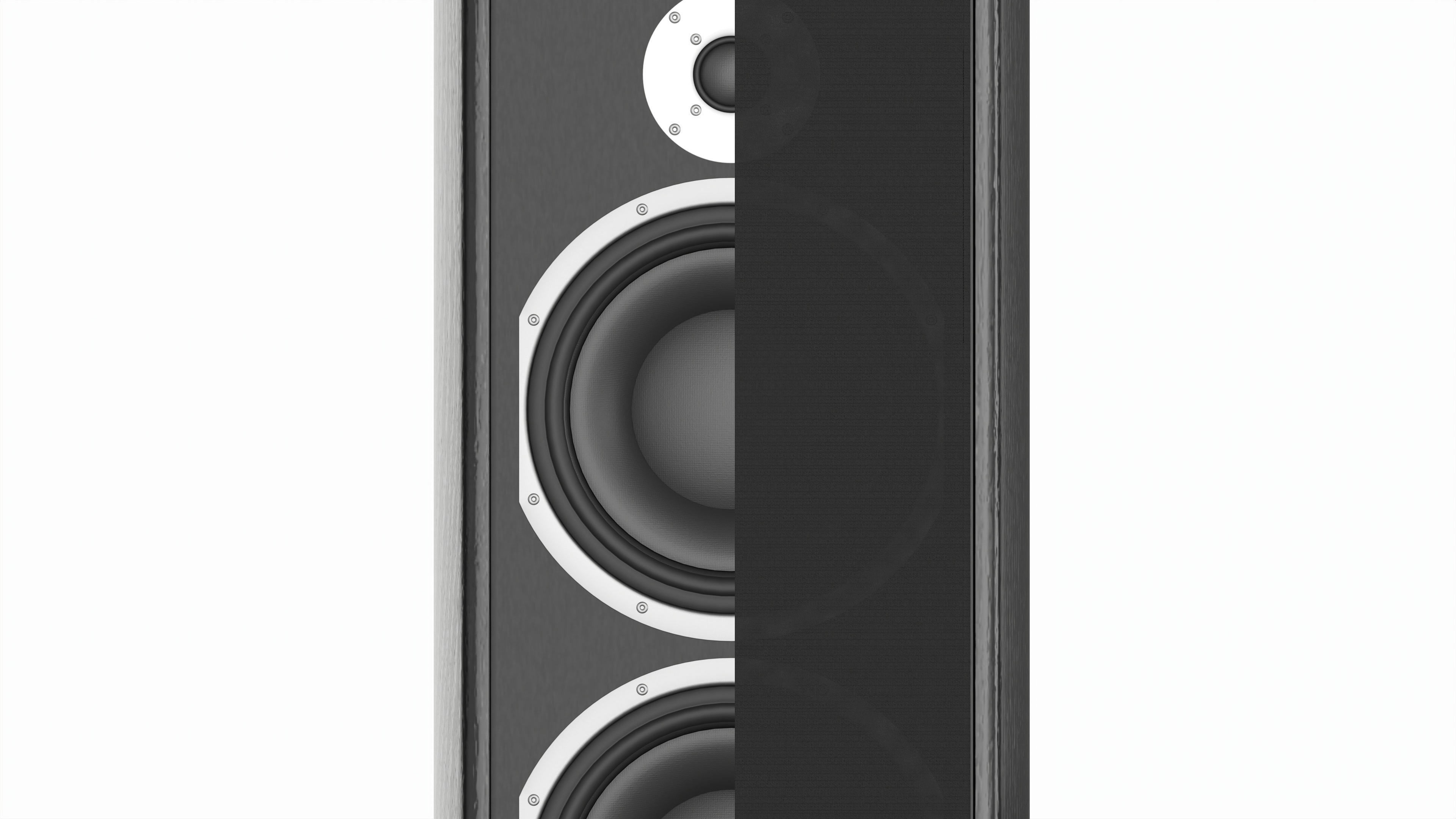 Full range floor standing 6 1 speaker system 3D model_5