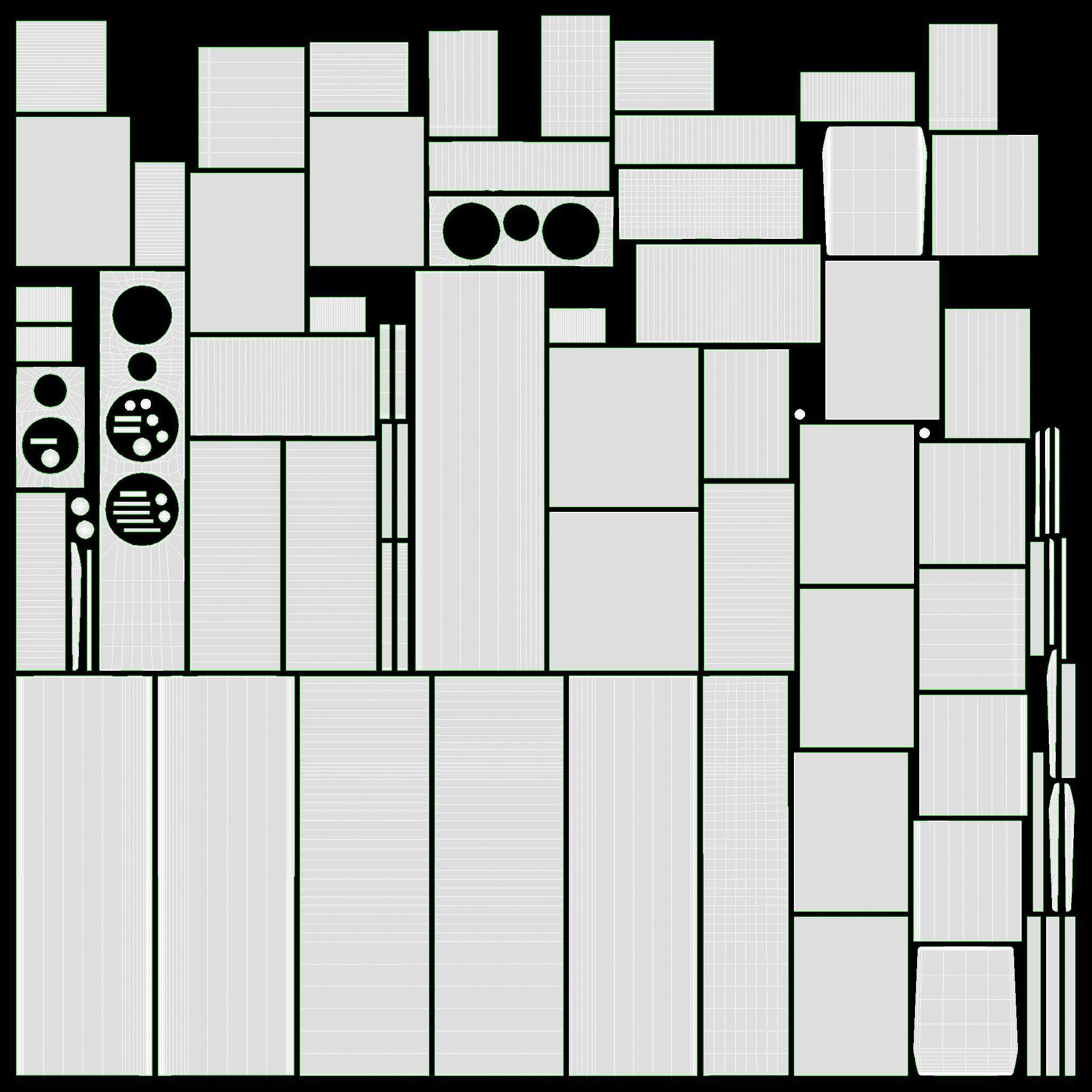 Full range floor standing 6 1 speaker system 3D model_12