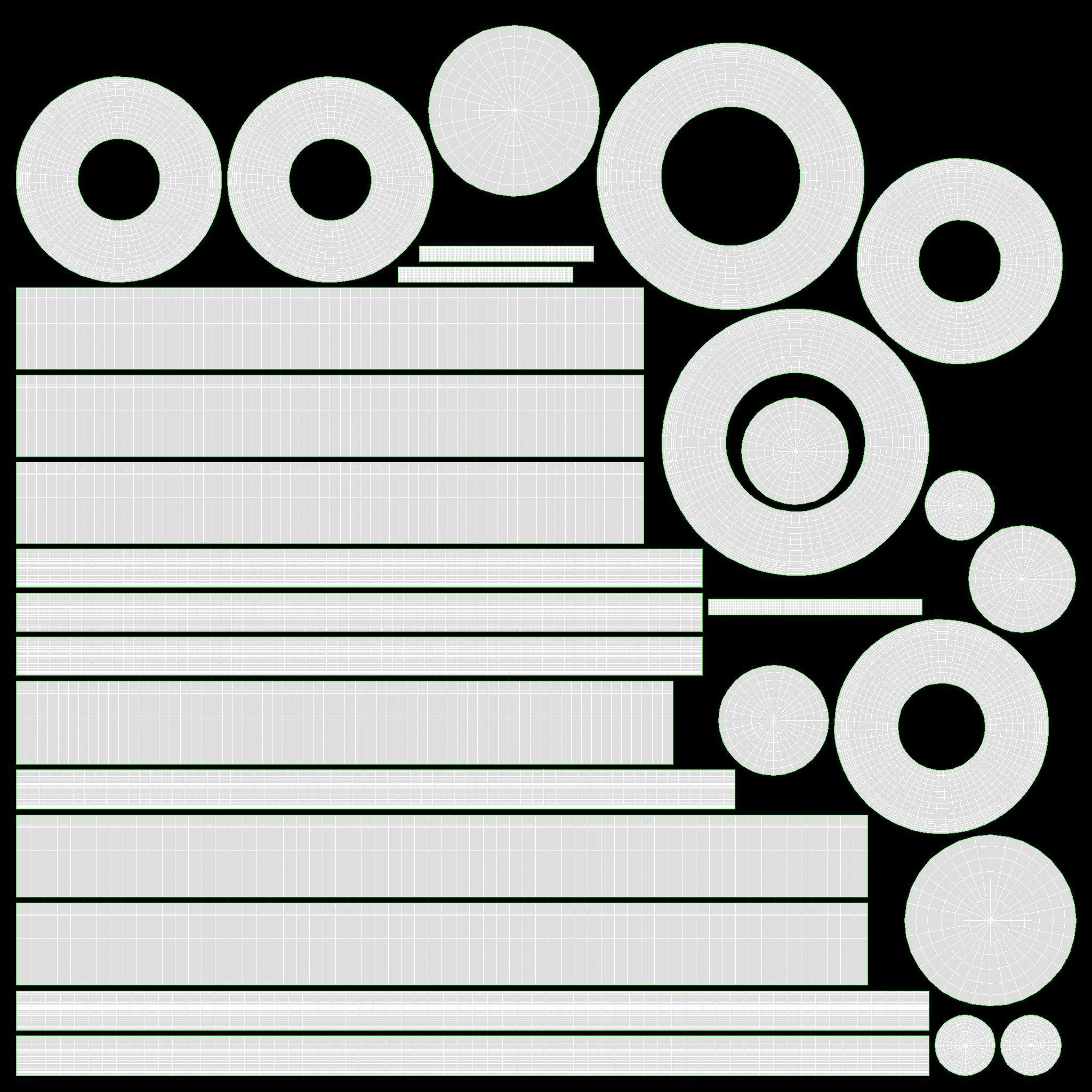 Full range floor standing 6 1 speaker system 3D model_13