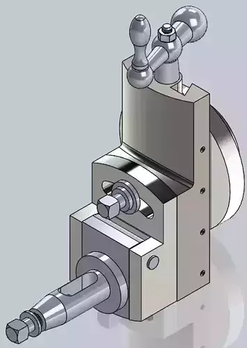 Solidworks 3D Moldel Shaper Tool Holder 