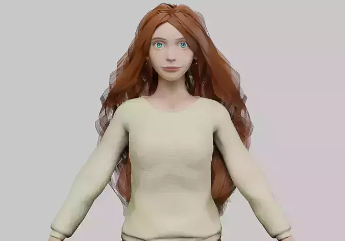 cute lovely woman V40401 