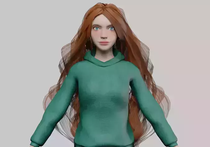 cool sweet woman V39153 