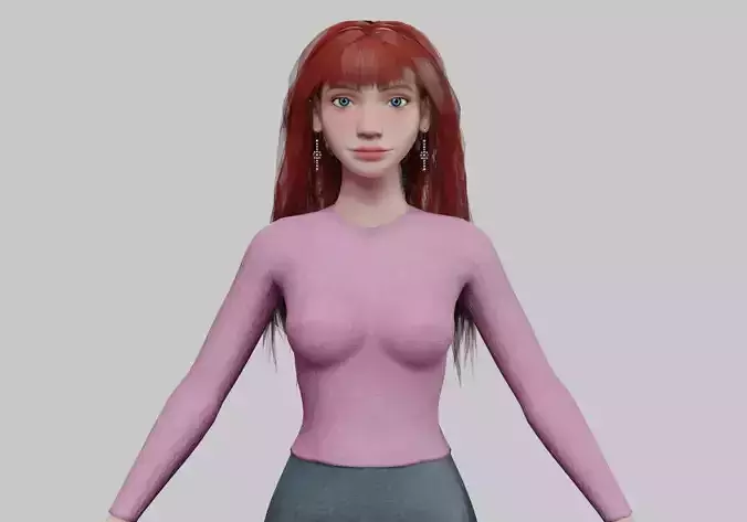 cool pretty woman V35749 