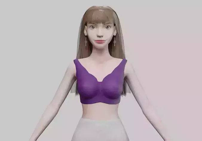 classic cute woman V29705 