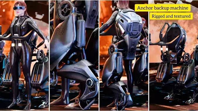 anchor backup machine 3D model