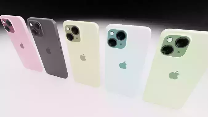 Apple iPhone 15 pack with 5 colors