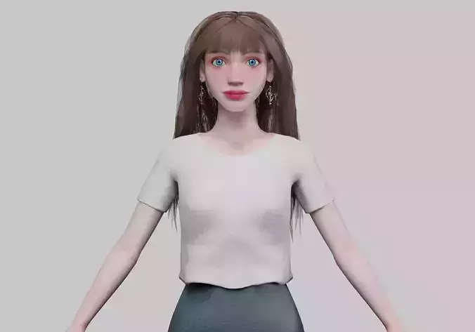 young pretty woman V36783 