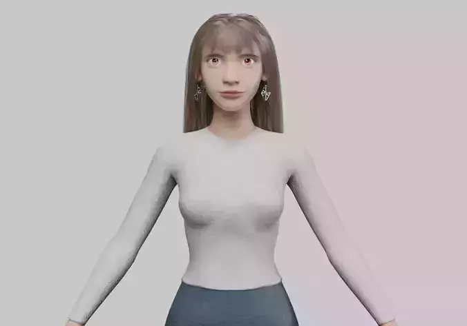 young cute woman V37787 