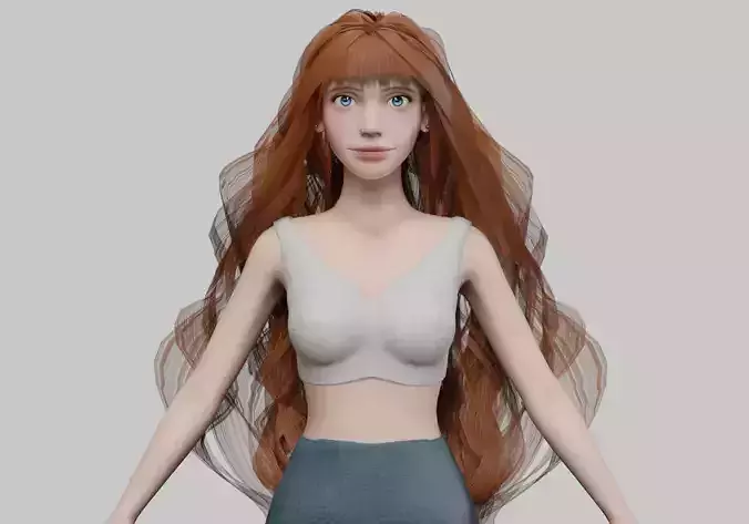 sweet cute woman V36926 