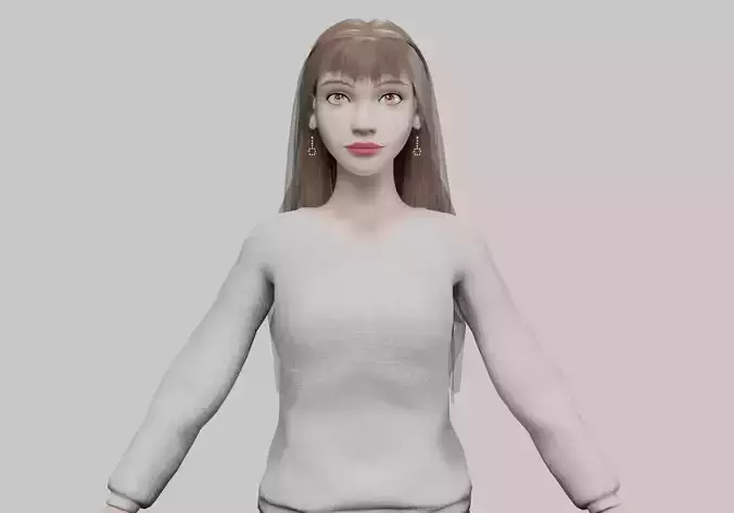 stylized pretty woman V33522 