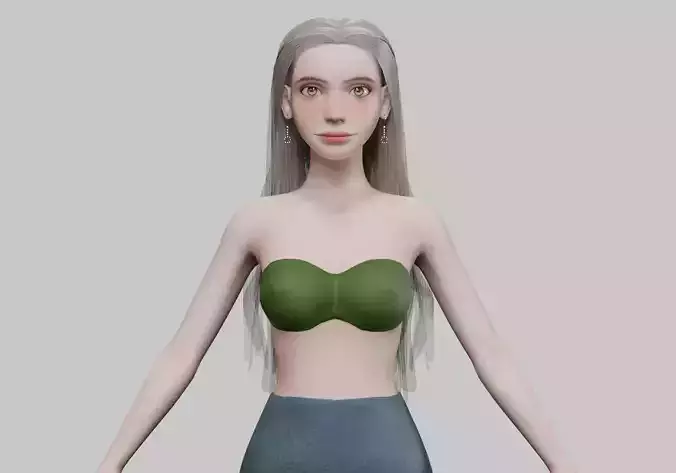 pretty stylized woman V30540 