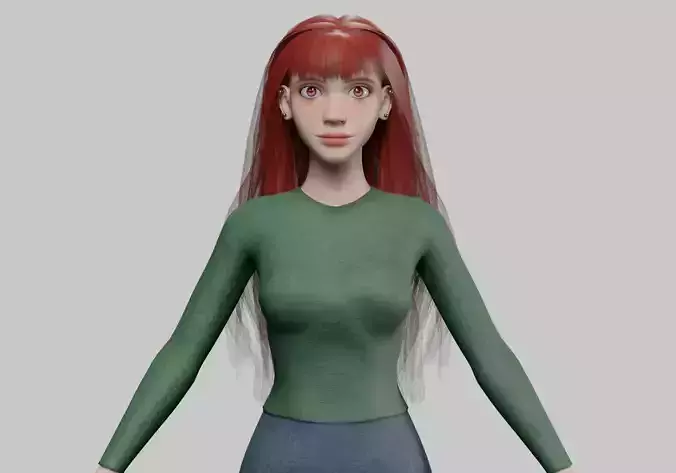 lovely cute woman V32625 