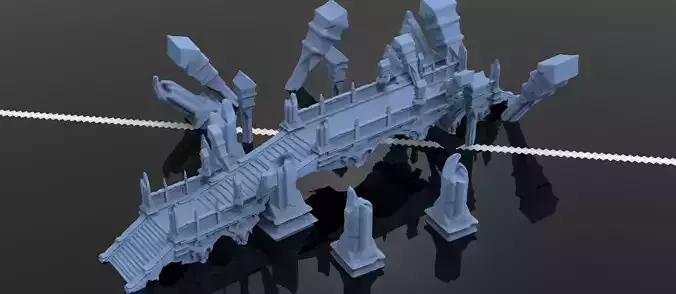 Sunken temple pillars 