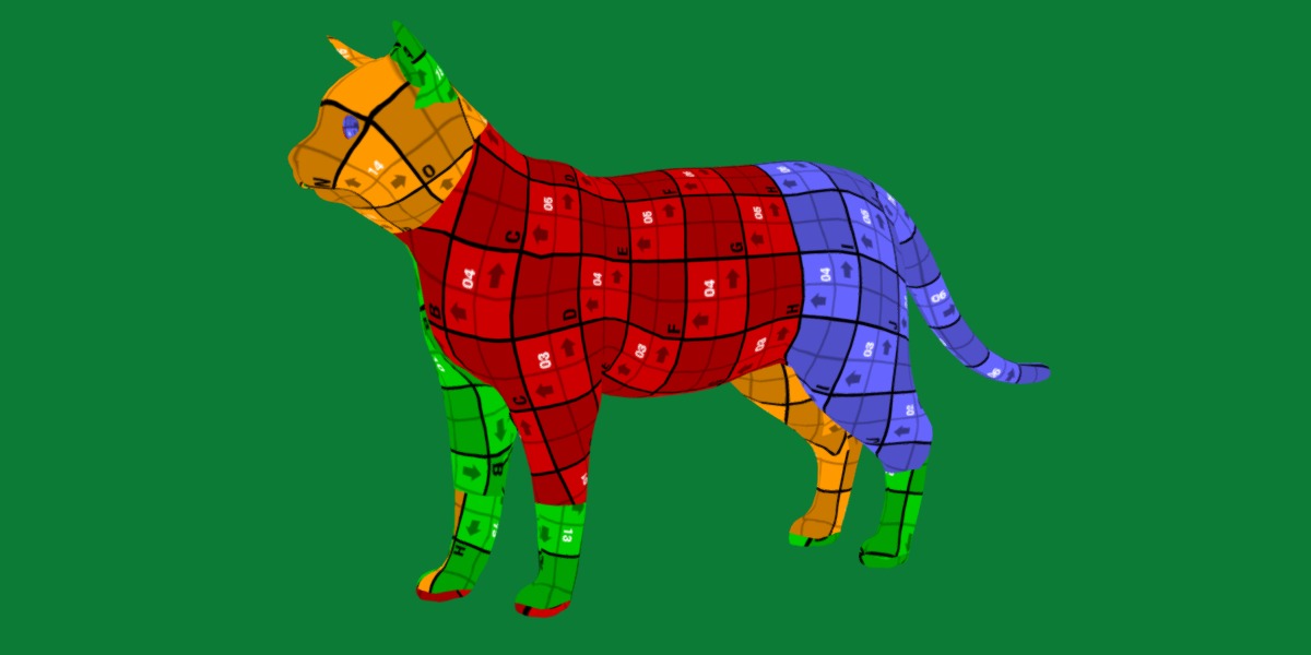 Snow Bengal Cat Low-poly 3D model_22