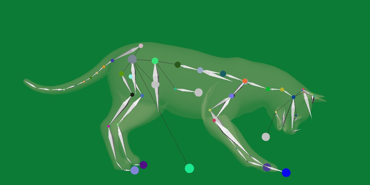 Snow Bengal Cat Low-poly 3D model_29